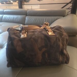 MICHAEL KORS CAMOUFLAGE Satchel Bag/Gold Hardware.